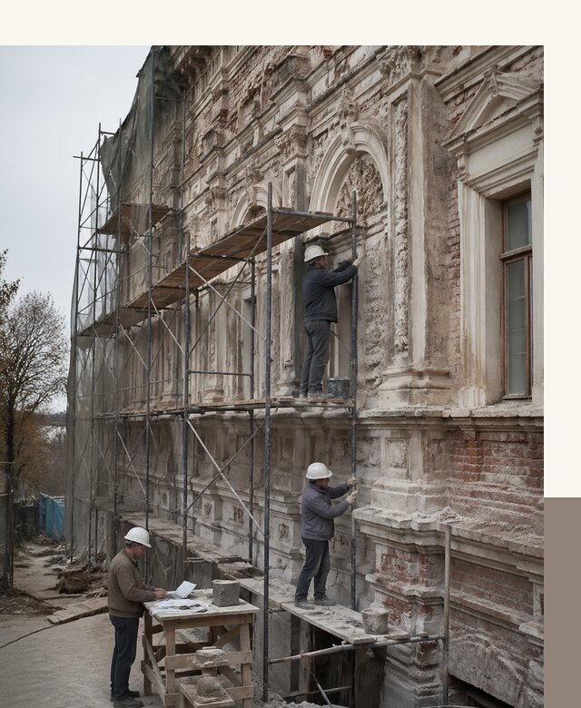 Реставрация объектов культурного наследия под ключ в Кондопоге