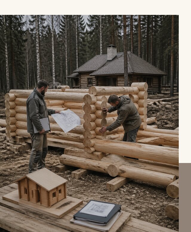 Проектирование и строительство домов из бревна в Кондопоге